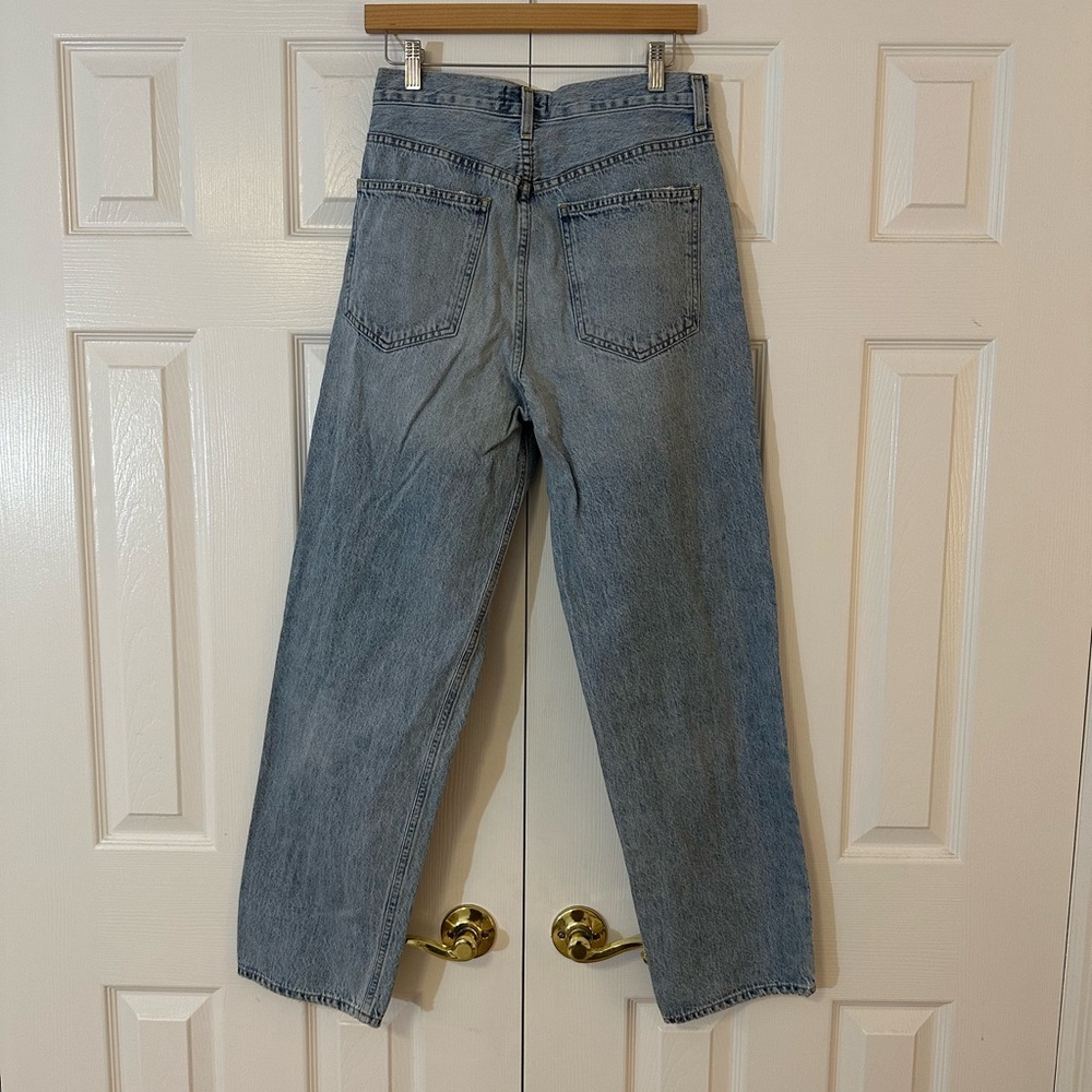 Agolde Criss Cross Straight Leg Jeans - Picture 2 of 7